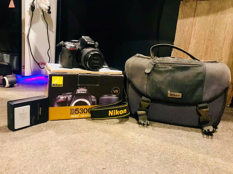 Nikon D5300 (10/10 Brand New Condition) with Box & Full Accessories 0