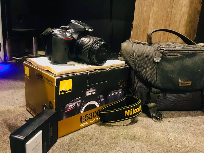 Nikon D5300 (10/10 Brand New Condition) with Box & Full Accessories 1