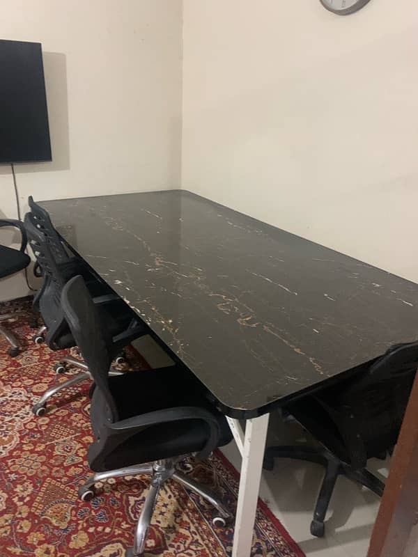 office table with chairs 1