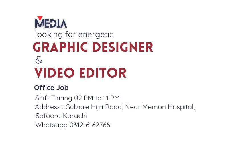 Video Editor and Graphic Designer 0