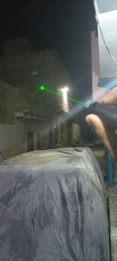 green laser pointer light