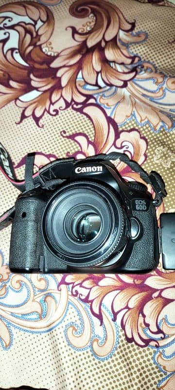 canon camera 60D with 50 m. m lens 1