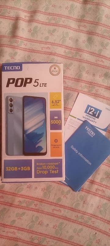 Tecno POP 5 LTE , 3/32GB , Mobile & Box Only 7