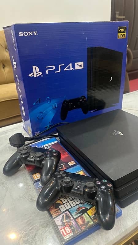 Ps4 pro 4k 1tb with games and membership 3