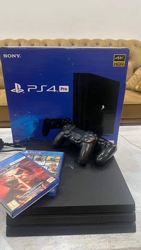 Ps4 pro 4k 1tb with games and membership 5