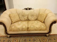 wooden sofa set seven seater