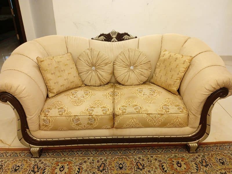 wooden sofa set seven seater 0