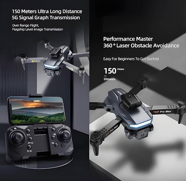 New Drone camera 4k hd triple camera setup with obstacle avoidance 0