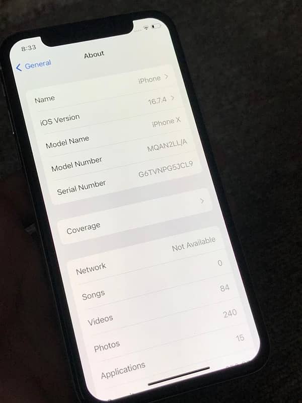 Iphone x 256 gb 3