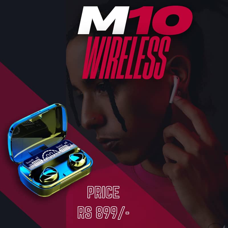 M10 Air buds Wireless Bluetooth EarBuds 0