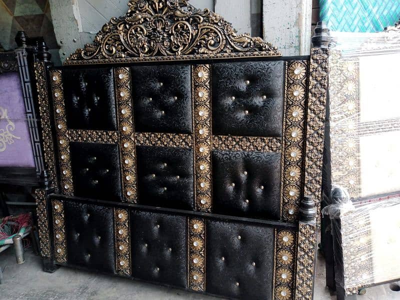 Beautiful Design King Size Bed with Mattress Urgent For sale 0