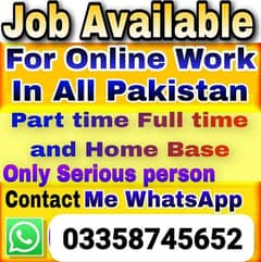 Full time jobs available for Males & Females