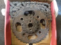 125 chain sprocket and kick for sale