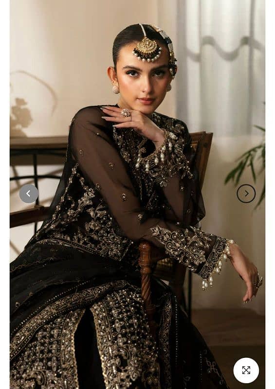 Black Gown with Lehnga 2