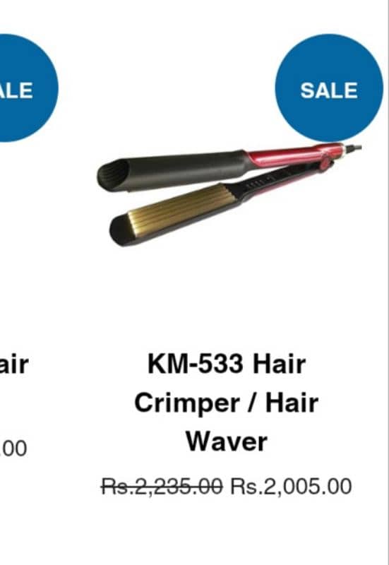 hair crimper kemei orignel 7