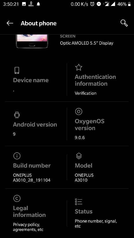 OnePlus 3T 6Gb 64Gb Official PTA Approved 18000 3