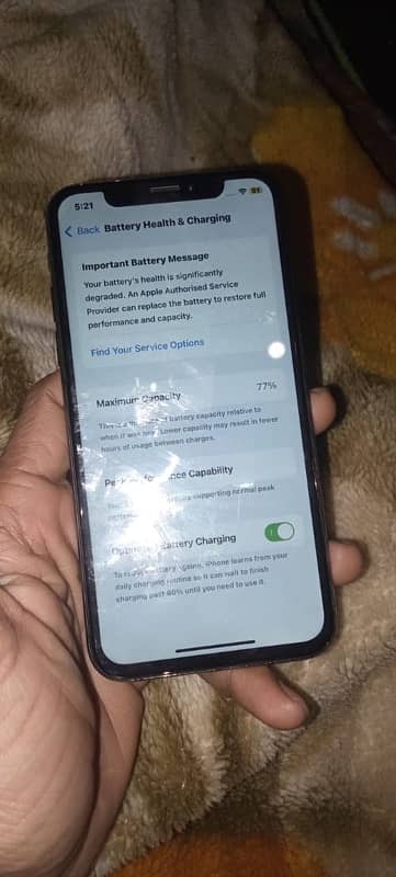 Iphone Xs non pta 256Gb pinal change BH 77 face id disabled 27000 4