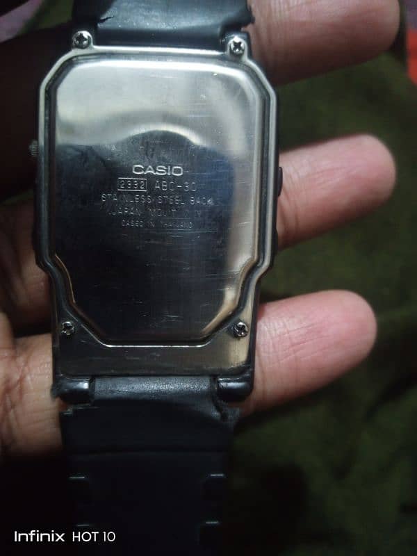 Casio Data Bank Abc-30 Analog Digital Calculate vintage watch 2