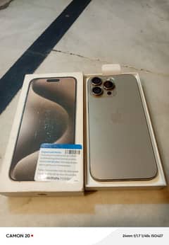 I phone 15 pro max 128 jv 99% BH with box