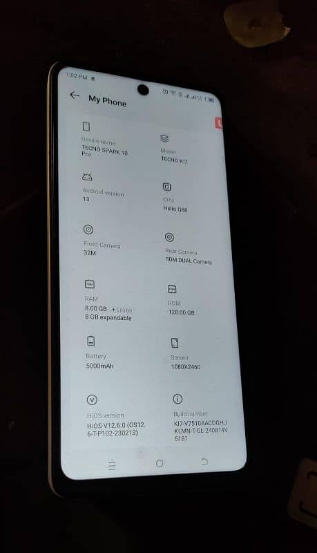 tecno spark 10 pro model K17 exchange possible 3