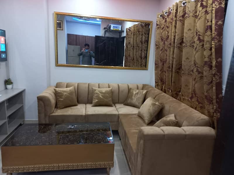 Original Picture Fully Furnished Apartment Available For Rent in Johar Town phase 2 H3 Block Sajjad Centre 1