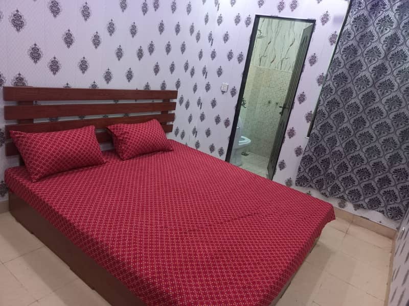 Original Picture Fully Furnished Apartment Available For Rent in Johar Town phase 2 H3 Block Sajjad Centre 7