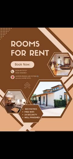 Furnished Rooms for Monthly rent