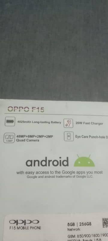 oppo F15 8/256 brand new phone 4