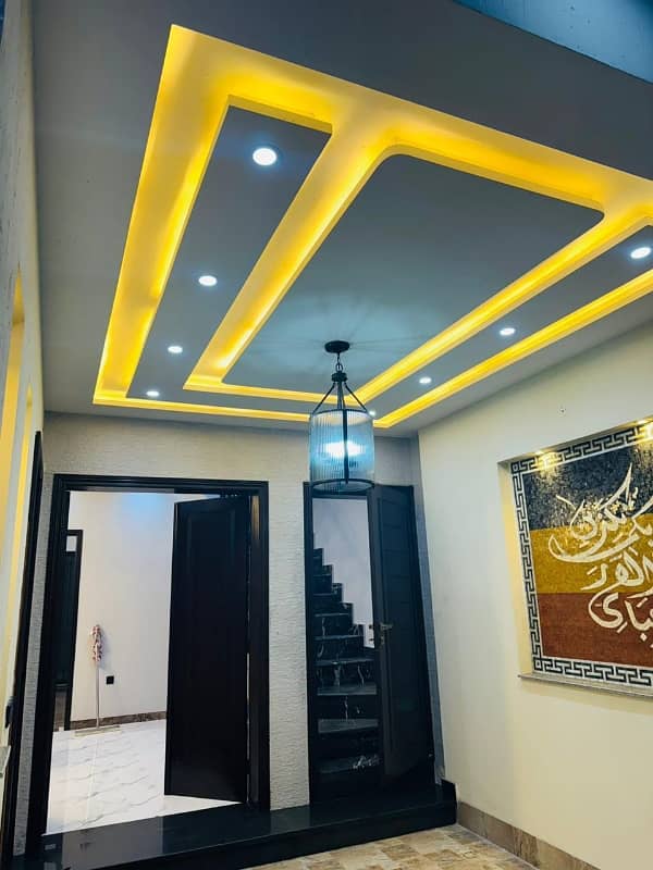 5 Marla Brand New Tripal Story Luxury House Available For Sale Near Canal Road Johar Town Lahore 0