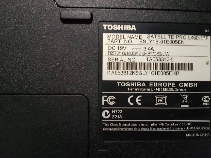 Toshiba laptop 4