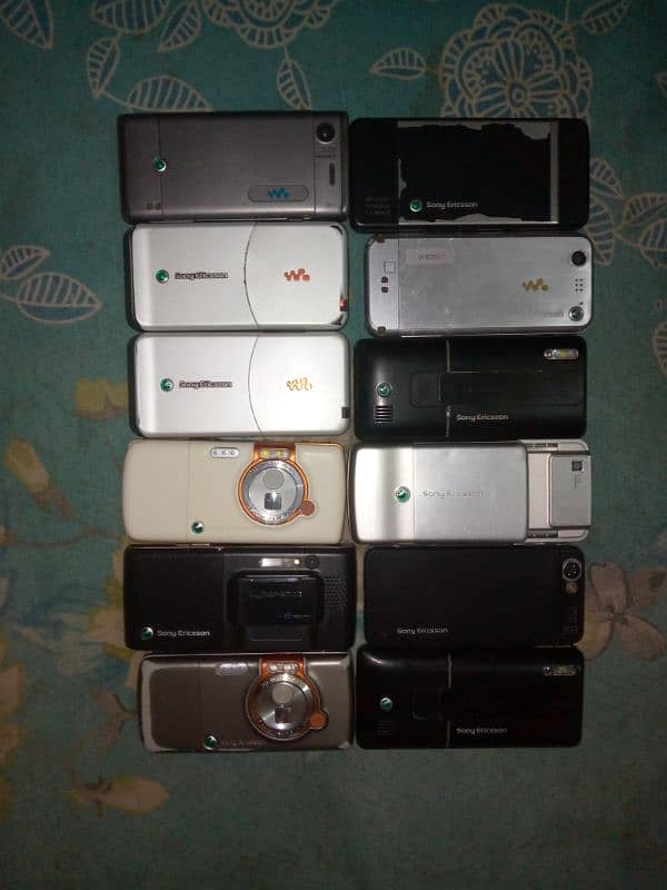 collection of nokia sony Ericsson Samsung and blackberry all ok phones 6