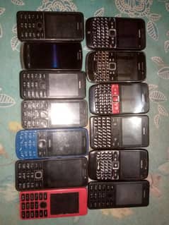 collection of nokia sony Ericsson Samsung and blackberry all ok phones