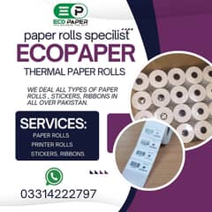 POS paper roll/ printer roll/ thermal printer roll/ sticker/ ribbon