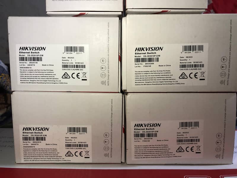 Hikvision-DS-3E0510P-E/M 8 Port Gigabit Unmanaged POE Switch)Brand New 1