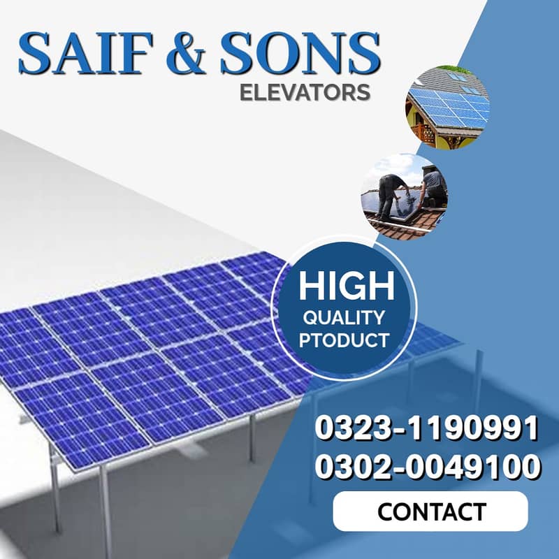 Elevated Solar Structure customized Guarder Work 14 rup watt 0