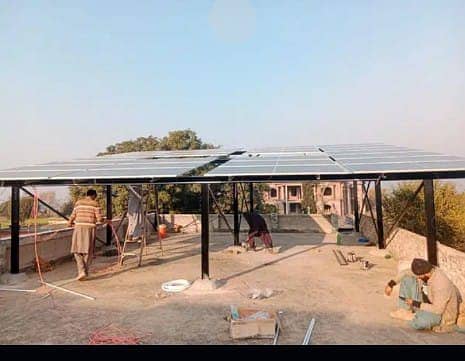 Elevated Solar Structure customized Guarder Work 14 rup watt 1