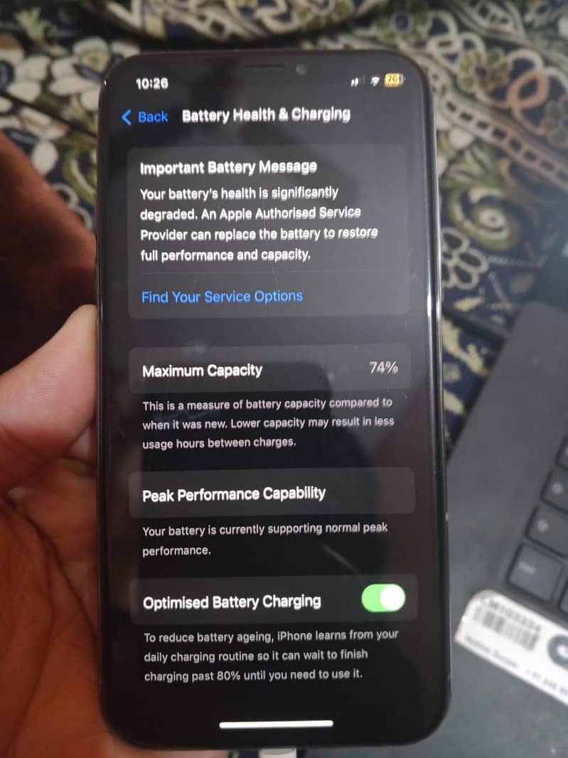 iPhone XS 256 GB Gold | Dual Sim PTA Approved 10