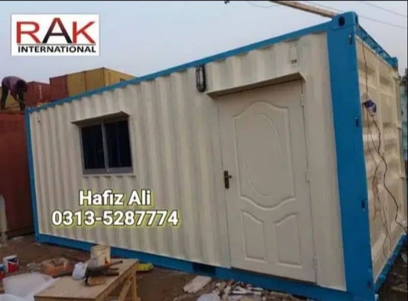 Office container/porta cabin/class room/prefab hall/toilet-washroom. . 1