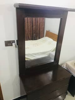 king size bed with dressing table