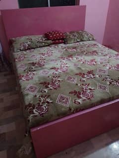 Bed with  matress and matress cover