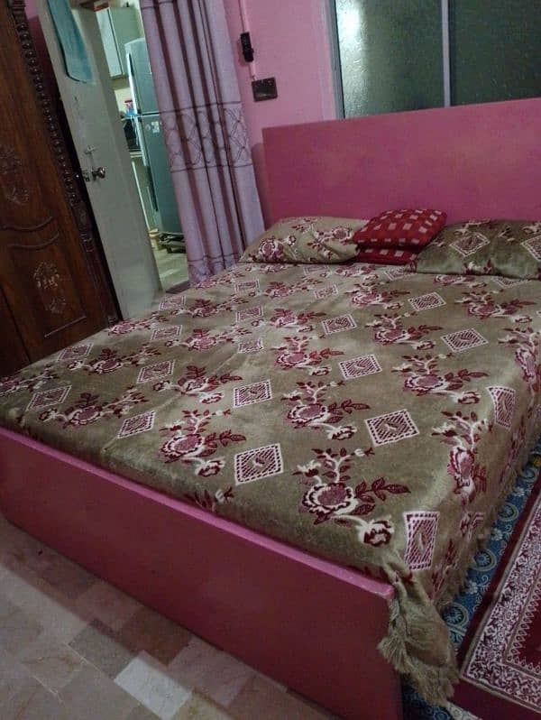 Bed with  matress and matress cover 1