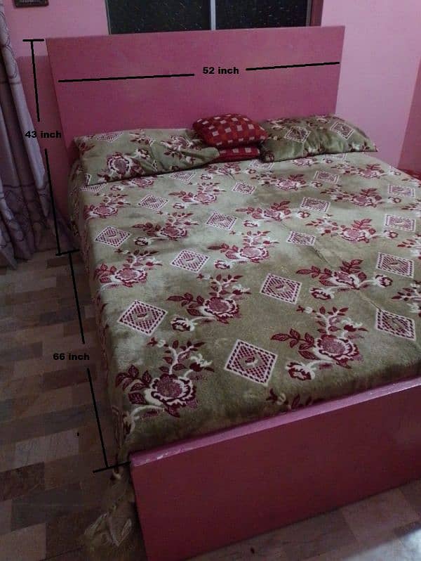 Bed with  matress and matress cover 2