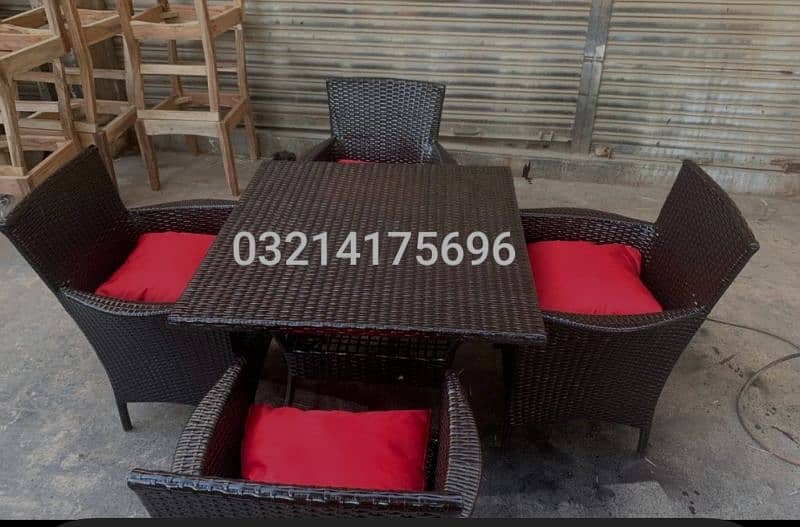 OUTDOOR GARDEN RATTAN UPVC FURNITURE SOFA SET CHAIRS TABLE UMBRELLA 1