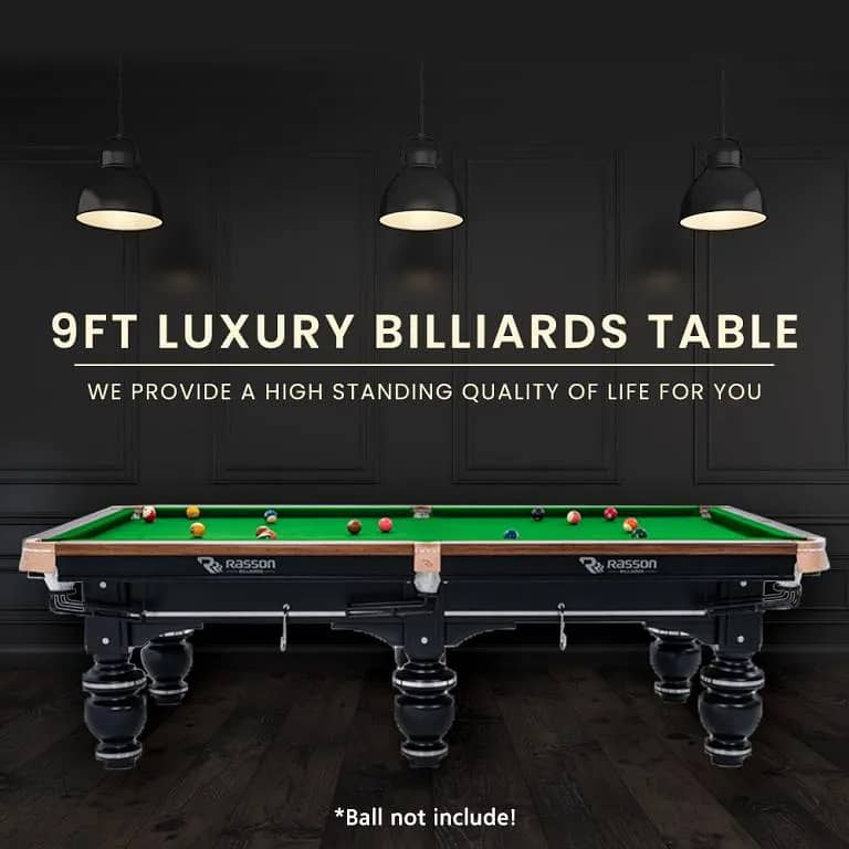 SNOOKER | POOL | DECENT SNOOKER TABLE | RASSON STRONG | BEST QUALITY 6