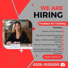 Freshers | Jobs | Female Staff | Accountant | Trainee Manager