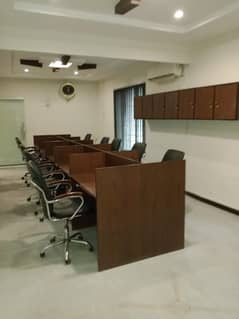 Furnished Office for rent in Johar Town for (Call center + Software house + Marketing Office & Other Setup as You Want)