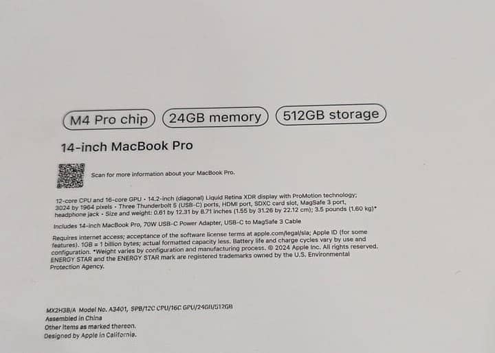 Apple MacBook Pro 14-inch M4 Pro Chip 4