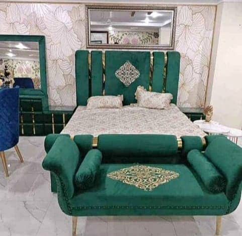 Bed/Double bed/single bed/king size bed/wooden bed/polish bed/Furnitu 5