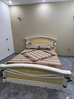 Imported Wooden Bed with iron frame