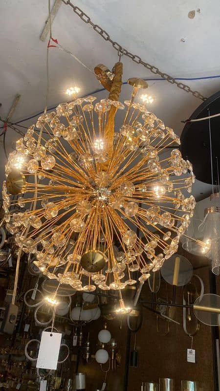 Hanging chandelier | Crystal Fanoos | Rod iron fanoos 1